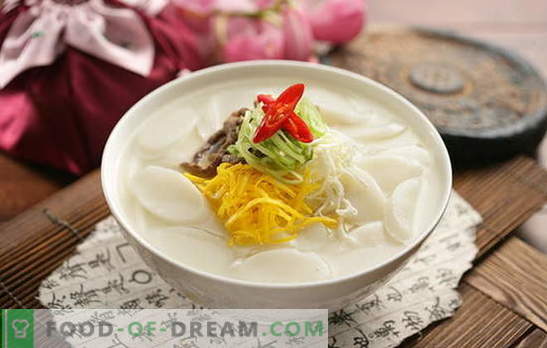 Korejas zupa - tīkams, karsts un varens! Korejas zupas receptes: Daikon, jūras veltes, nūdeles, kāposti, Tofu