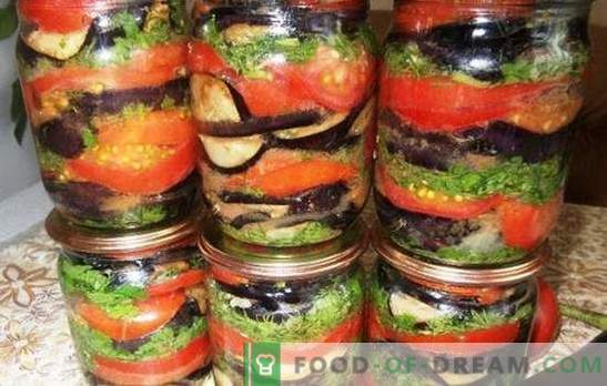 Baklažāni ar tomātiem ziemai - saglabājiet vasaras garšu un labumu! Receptes baklažānu un tomātu uzkodas ziemai