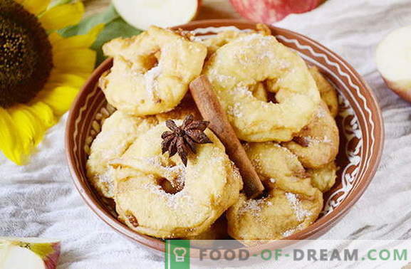 Delicious ābolu donuts 20 minūšu laikā. Oriģināls delikatese bērniem un pieaugušajiem