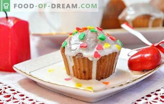Muffins uz kefīra - vienkāršs un maigs deserts. Receptes smalkmaizītes uz kefīra: saldie un uzkodu bāri ar sieru un šķiņķi