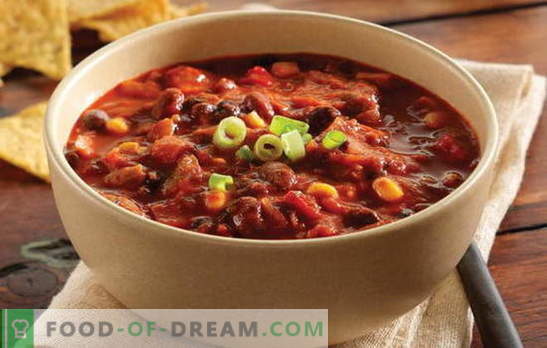 Rote Bohnensuppe ist ein schmackhaftes, helles Gericht für jeden Tag. Die besten Rezepte für Bohnensuppe aus roten Bohnen