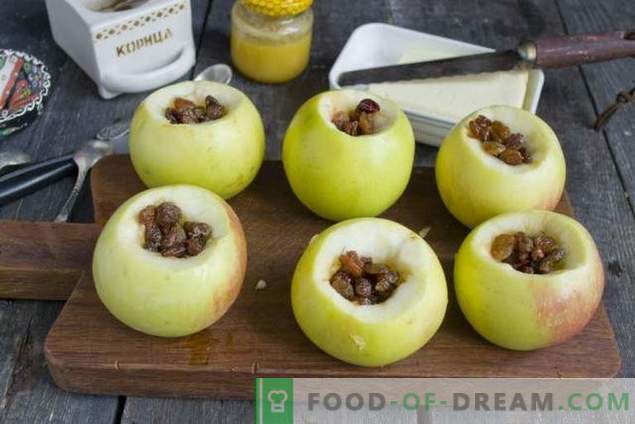 Ceptie āboli ar medu un žāvētiem augļiem
