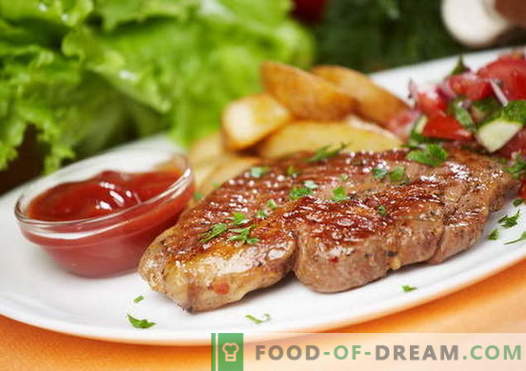 Cūkgaļas steiks - labākās receptes. Kā pareizi un garšīgi gatavot cūkgaļas steiku.