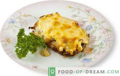 Fleisch mit Pilzen und Käse im Ofen ist eine tolle Ergänzung der Beilage. Die besten Rezepte zum Garen von Fleisch mit Pilzen und Käse im Ofen
