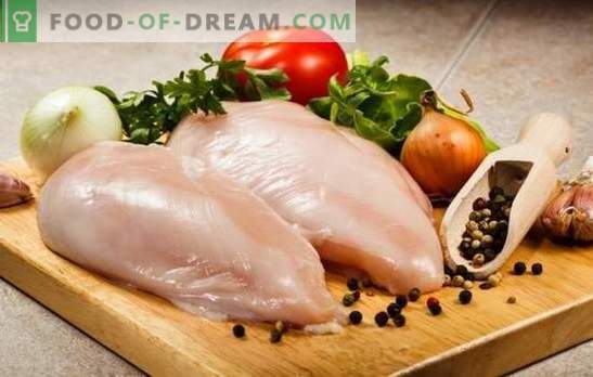 Kāda vārīta vistas fileja ir ātra un garšīga? Vistas filejas pagatavošana garšīgi rullīšus, cepešus cepeškrāsnī, ātri un viegli salātus
