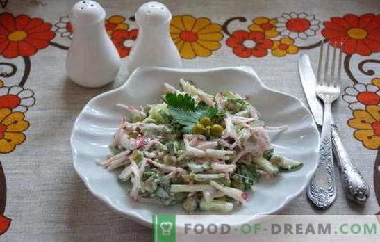 Meet: ātrs un vienkāršs salāti steigā! Vienkāršas salātu receptes darba dienās un svētku dienās
