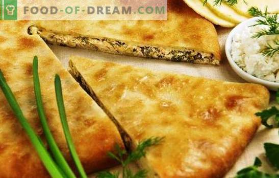 Osetijas pīrāgi ar sieru un zaļumiem - šī neparasta garša! Osetijas pīrāgu receptes ar sieru un garšaugiem no dažādām mīklām