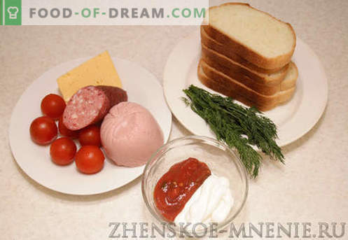 Karstās sviestmaizes - recepte ar fotogrāfijām un soli pa solim.