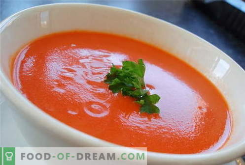 Tomātu zupa - labākās receptes. Kā pareizi pagatavot tomātu zupu.