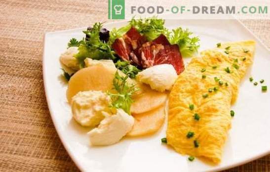 Franču omlete - neparasti sulīgs! Garšīgi franču omletes pēc klasiskās receptes un pildījuma