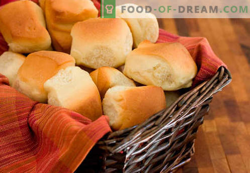 Rauga maizītes ir labākās receptes. Kā pareizi un garšīgi gatavot maizītes no rauga mīklas mājās