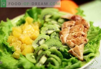Salate de kiwi - o selecție a celor mai bune rețete. Cum să salate corect și gustoase gătite cu kiwi.