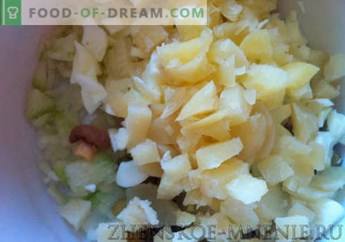Ananāsu salāti - recepte ar fotogrāfijām un soli pa solim