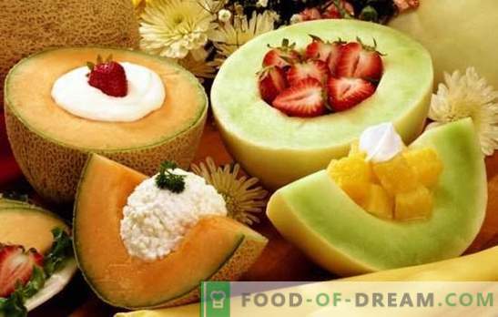 Melone deserti ir aromātisks delikateses saldiem zobiem. Labākās melones desertu receptes