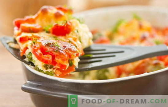 Cukini un tomātu kastrolis ir viegls un uzpildīšanas trauks vakariņām. Visinteresantākās receptes kastrolis cukini un tomāti