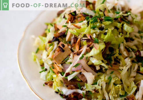 Pavasara salāti - labākās receptes. Kā pareizi un garšīgi gatavot pavasara salātus.