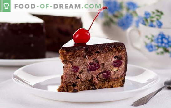 Drunk Cherry Cake w domu - nie upijaj się! Przepisy ciasto „Pijana wiśnia” z różnymi nadzieniami i warstwami ciasta