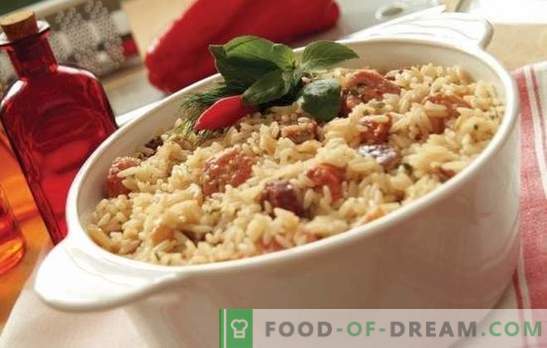 Rīsi ar gaļu: pakāpeniskas receptes. Kā pagatavot pilaf podos, kastrolis vai cep ķīniešu rīsiem ar gaļu (soli pa solim)