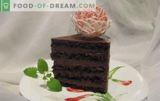 Šokolādes sūkļa kūka - izcils deserts! Receptes delikātām un vienmēr garšīgām šokolādes cepumu kūkām