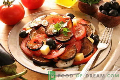 Baklažāni ar tomātiem - labākās receptes. Kā pareizi un garšīgi gatavot baklažānus ar tomātiem.