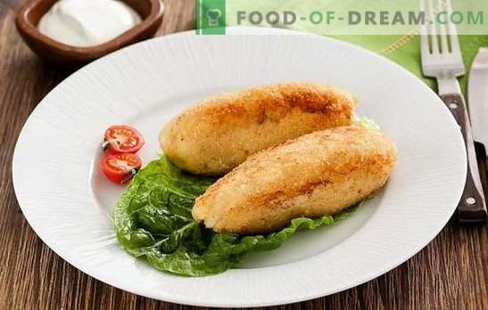 Zrazy zivis - vienkāršs, veselīgs, garšīgs ēdiens. Zivju ēdienu receptes ar sēnēm, olu, sieru, marinētiem gurķiem