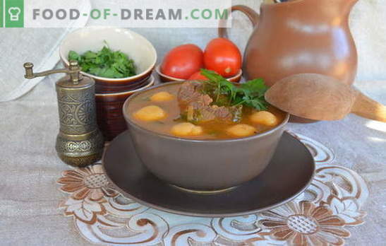 Armēnijas zupas ir pirmie kursi. Receptes Armēnijas zupas ar dārzeņiem, lēcām, pupiņām, jogurtu, gaļas kotletes