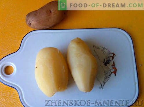 Salāti ar baltajiem bērza cepumiem - recepte ar fotogrāfijām un soli pa solim