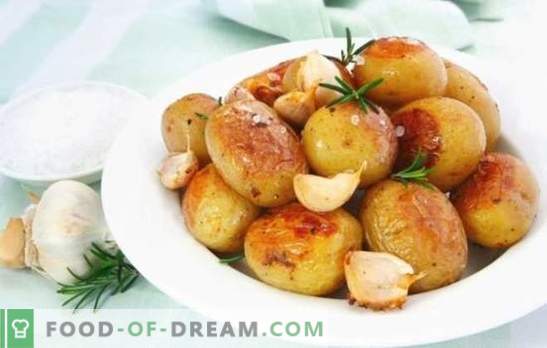 Kartupeļi ar ķiplokiem - apmierinoši un veselīgi. Vārīšanas iespējas ikviena mīļākajiem kartupeļiem ar ķiplokiem