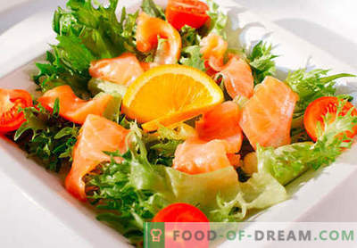Salāti ar sālītu lasi - pareizās receptes. Ātri un garšīgi pagatavoti salāti ar viegli sālītu lasi.