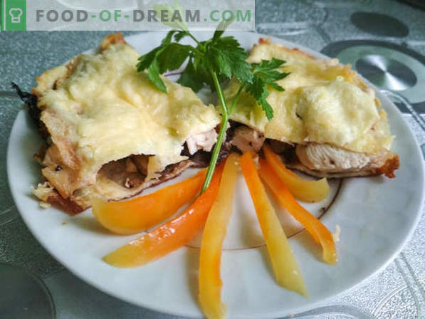 Recepte breezoli ar sēnēm un vistu: ēdiens no franču virtuves, ēdiena gatavošanas recepte ar fotogrāfijām